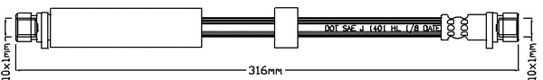 Flexible de frein JURATEK JBH1255