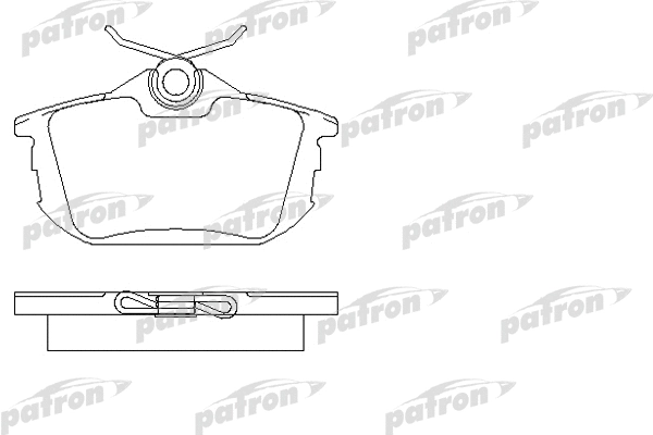 Kit de plaquettes de frein, frein à disque PATRON PBP1095
