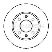 Disque de frein BORG & BECK BBD4834