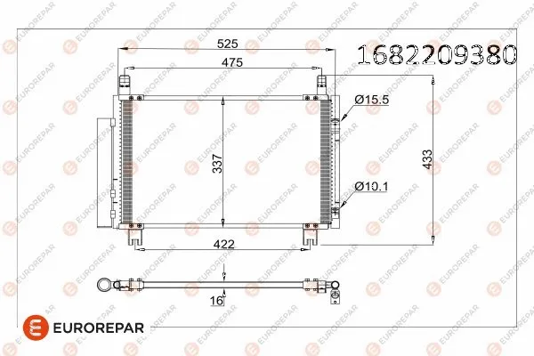 Condenseur, climatisation EUROREPAR 1682209380