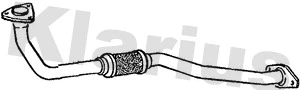 Tuyau d'échappement KLARIUS 301633