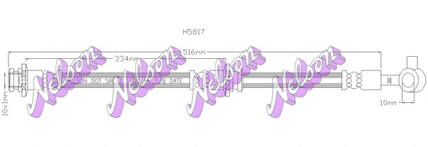 Flexible de frein KAWE H5817