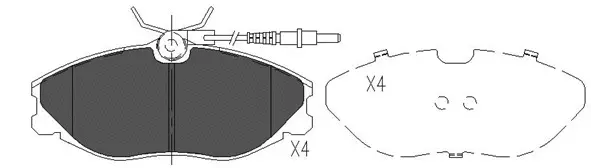 Kit de plaquettes de frein, frein à disque FIT FP2330E