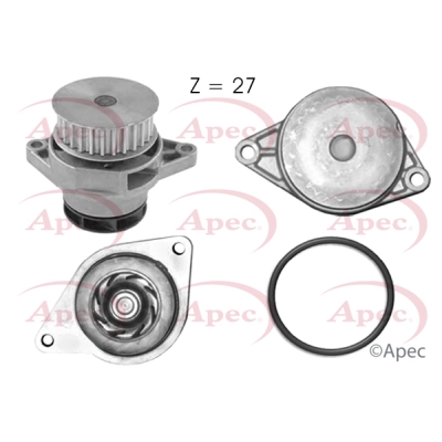 Pompe à eau, refroidissement du moteur APEC AWP1033
