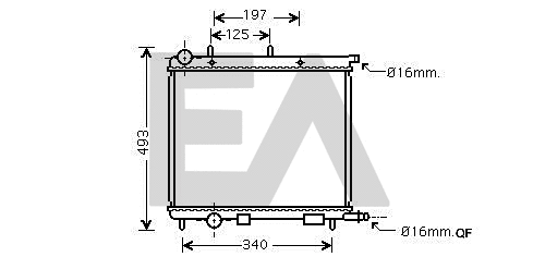 Radiateur, refroidissement du moteur EACLIMA 31R10001