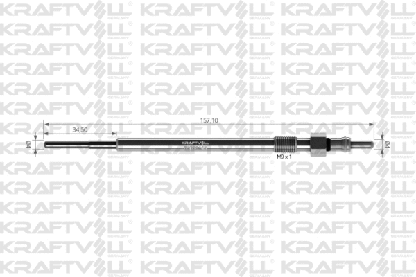 Bougie de préchauffage KRAFTVOLL GERMANY 05030145
