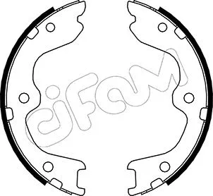 Jeu de mâchoires de frein, frein de stationnement CIFAM 153-294