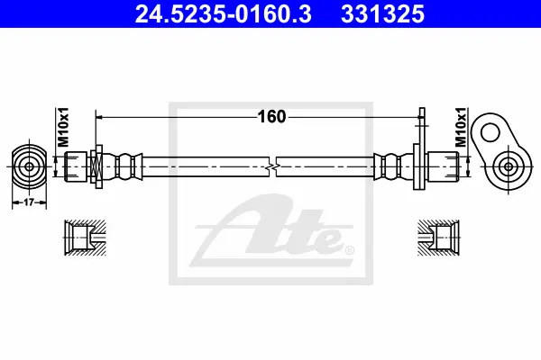Flexible de frein ATE-APAC 24.5235-0160.3