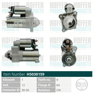 Démarreur HOFFER H5030159