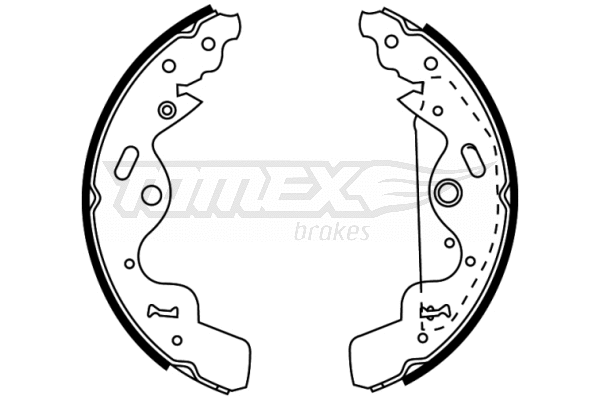 Jeu de mâchoires de frein TOMEX Brakes TX 22-75