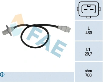Capteur d'angle, vilebrequin FAE 79002