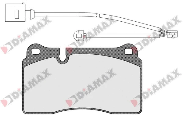 Kit de plaquettes de frein, frein à disque DIAMAX N09426A