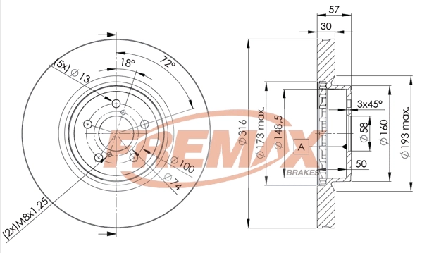 Disque de frein FREMAX BD-0035