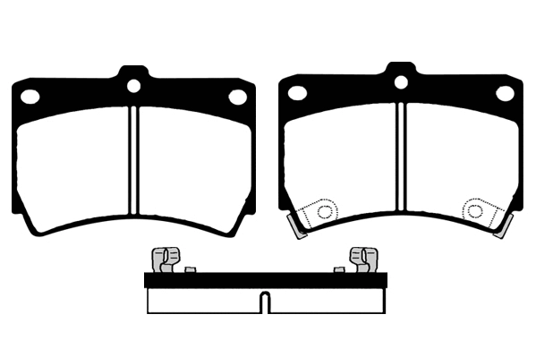 Kit de plaquettes de frein, frein à disque Technika 01134