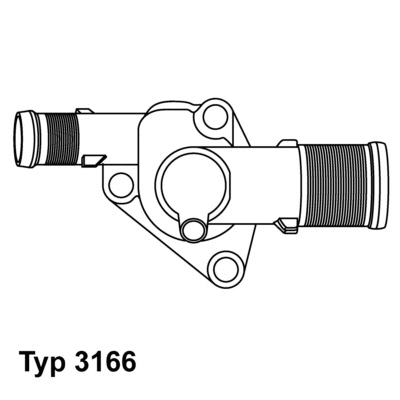 Thermostat, liquide de refroidissement BorgWarner (Wahler) 3166.89D