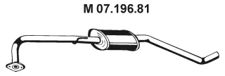 Silencieux central EBERSPÄCHER 07.196.81