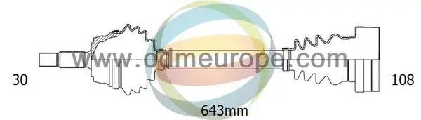 Arbre de transmission 4X4 ESTANFI EST-18-343060