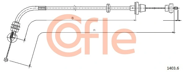 Câble d'accélération COFLE 1403.6