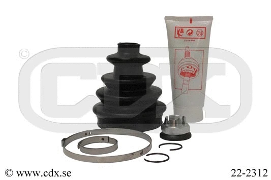 Jeu de joints-soufflets, arbre de commande CDX 22-2312