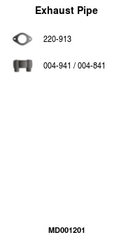 Tuyau d'échappement FA1 MD001201