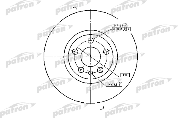 Disque de frein PATRON PBD2716