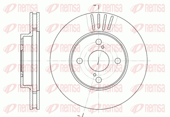 Disque de frein REMSA 6742.10