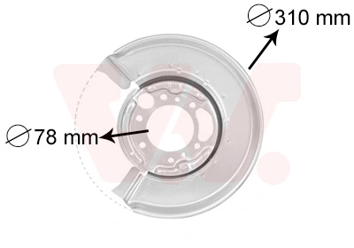 Déflecteur, disque de frein VAN WEZEL 3075373