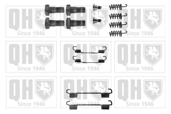 Kit d'accessoires, mâchoires de frein de stationnement QUINTON HAZELL BFK379