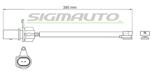Contact d'avertissement, usure des plaquettes de frein SIGMAUTO WI0967