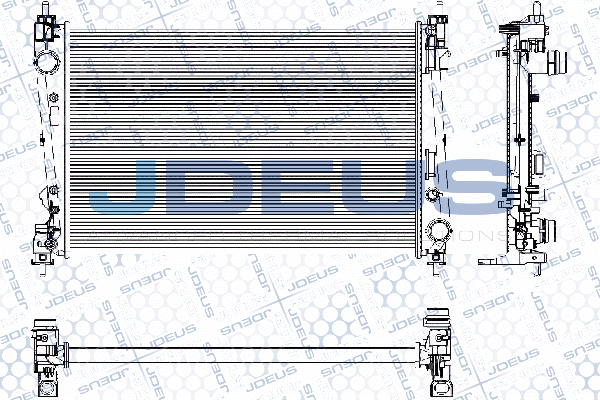 Radiateur, refroidissement du moteur JDEUS RA0111160