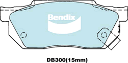 Kit de plaquettes de frein, frein à disque BENDIX-SEA DB300 UP