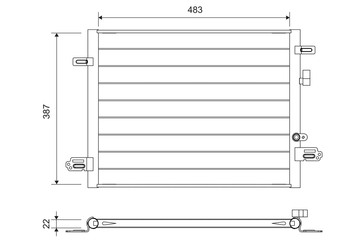 Condenseur, climatisation VALEO 822754