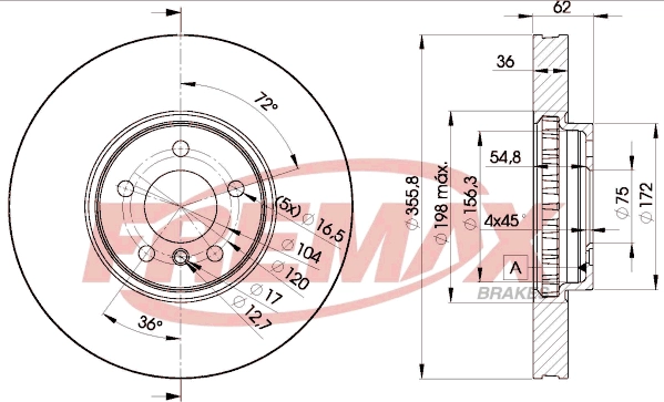 Disque de frein FREMAX BD-5684