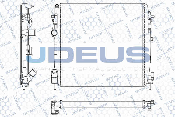 Radiateur, refroidissement du moteur JDEUS M-023121A