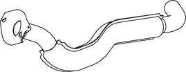 Tuyau d'échappement DINEX 74100