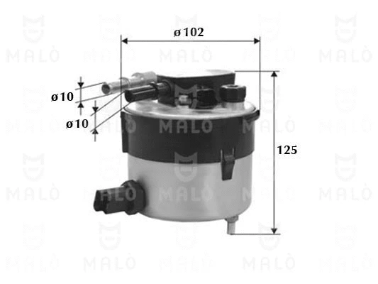 Filtre à carburant AKRON-MALÒ 1520009