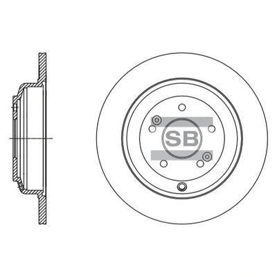 Disque de frein Hi-Q SD1125