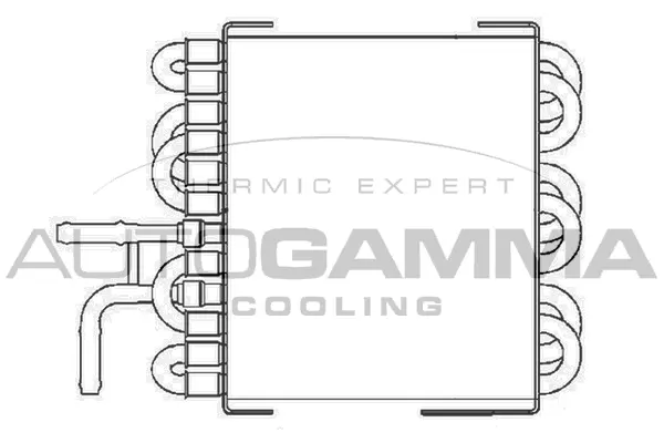 Radiateur, refroidissement du moteur AUTOGAMMA 104686