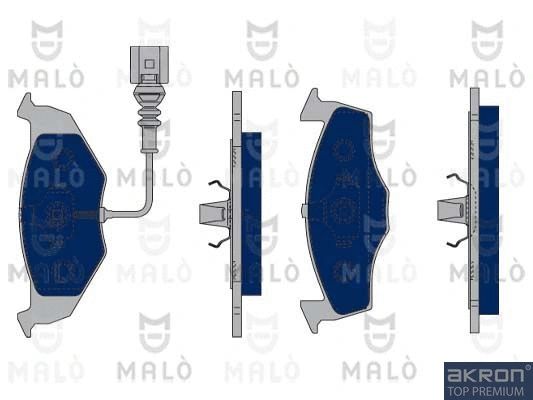 Kit de plaquettes de frein, frein à disque AKRON-MALÒ 1050278