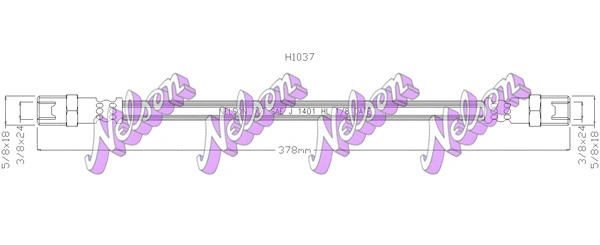 Flexible de frein KAWE H1037