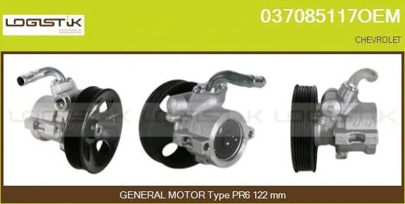 Pompe hydraulique, direction LGK 037085117OEM