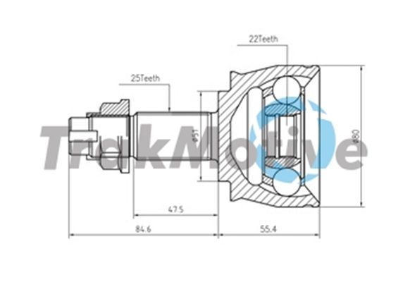 Jeu de joints, arbre de transmission AUTOTEAM G400820