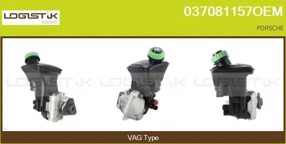 Pompe hydraulique, direction LGK 037081157OEM