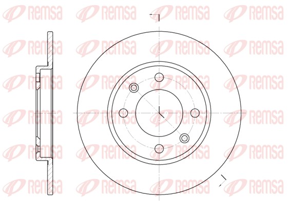 Disque de frein REMSA 6128.00