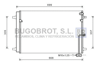 Condenseur, climatisation BUGOBROT 62-AI5368