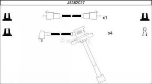 Kit de câbles d'allumage NIPPARTS J5382027