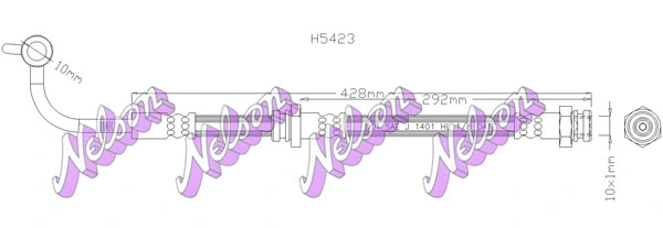 Flexible de frein KAWE H5423