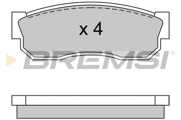 Kit de plaquettes de frein, frein à disque BREMSI BP2246