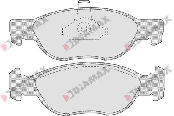 Kit de plaquettes de frein, frein à disque DIAMAX N09103