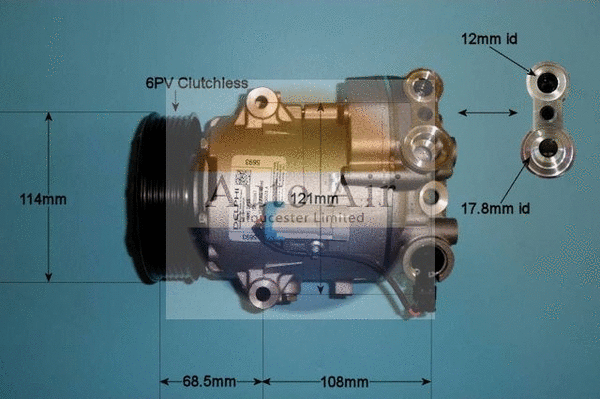 Compresseur, climatisation AUTO AIR GLOUCESTER 14-1016